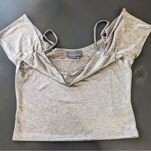 ANTHROPOLOGY SPARKLING SILVER SHIRT